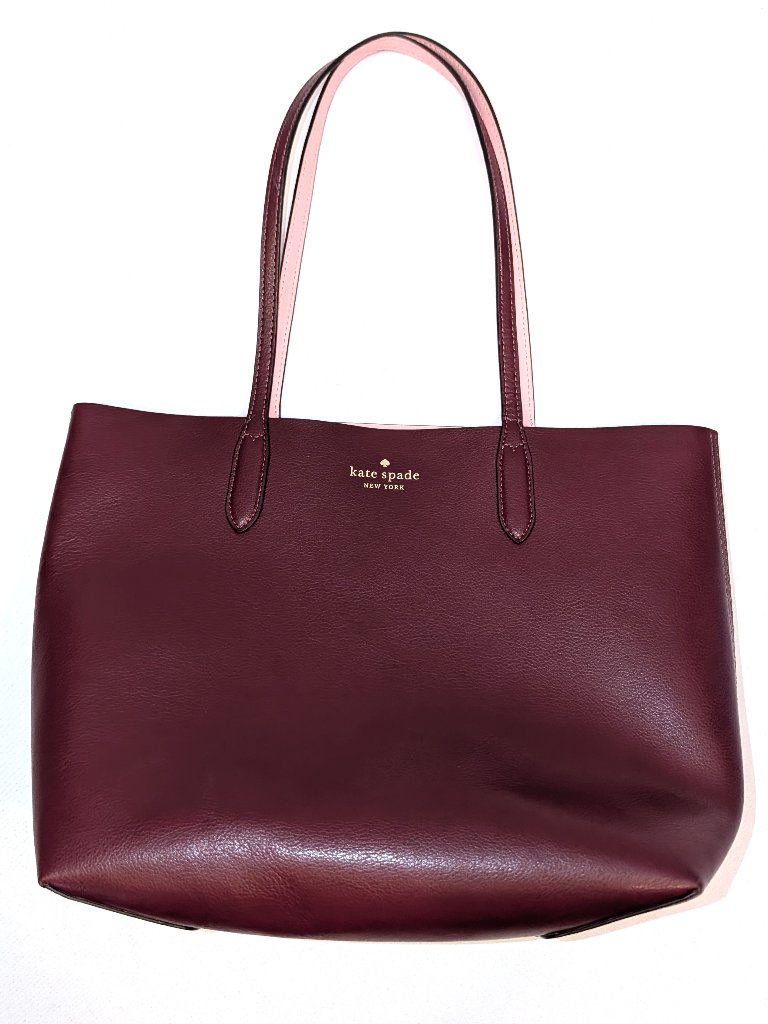 Kate Spade | Ava Reversible Tote Burgundy & Pink | One Size